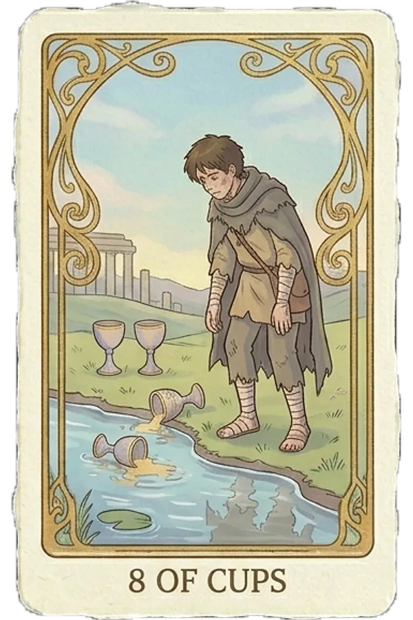 Eight of Cups tarot card