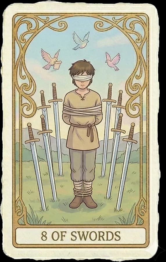 Eight of Swords tarot card