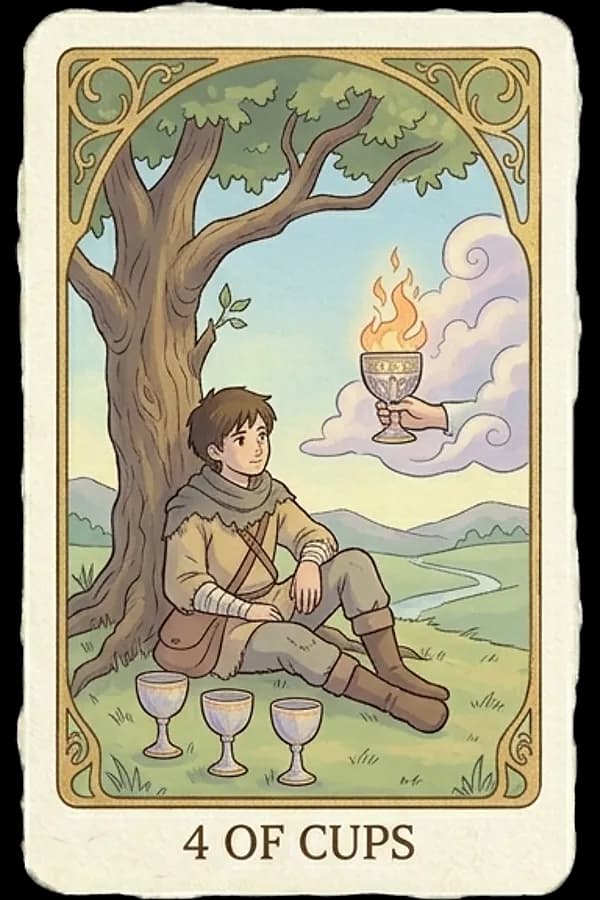 Four of Cups tarot card