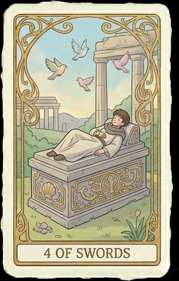 Four of Swords tarot card