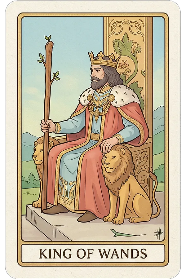King of Wands tarot card