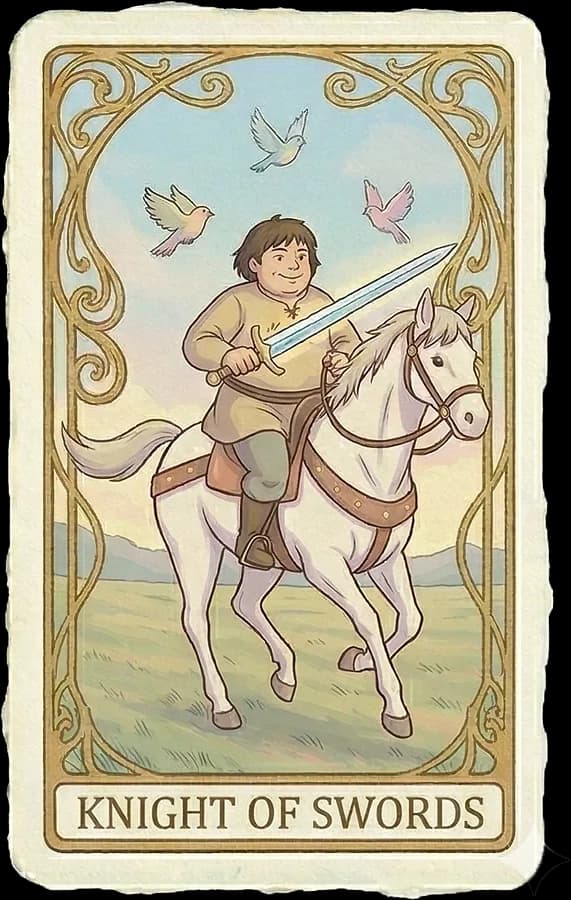 Knight of Swords tarot card