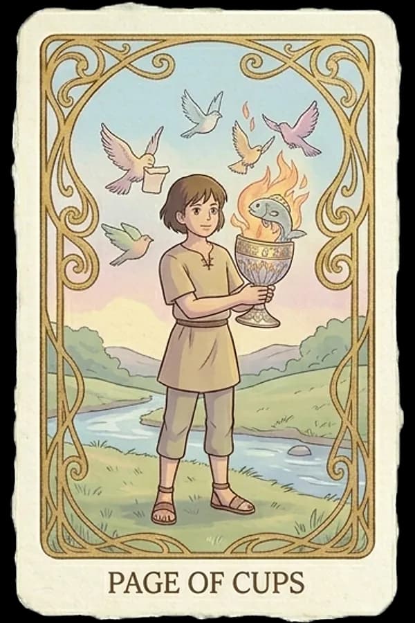 Page of Cups tarot card