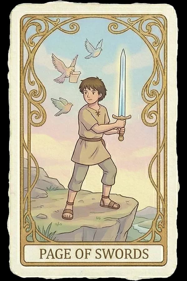 Page of Swords tarot card