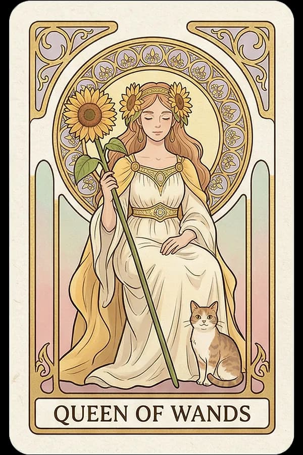 Queen of Wands tarot card