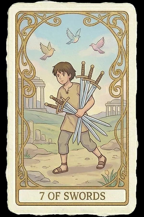 Seven of Swords tarot card