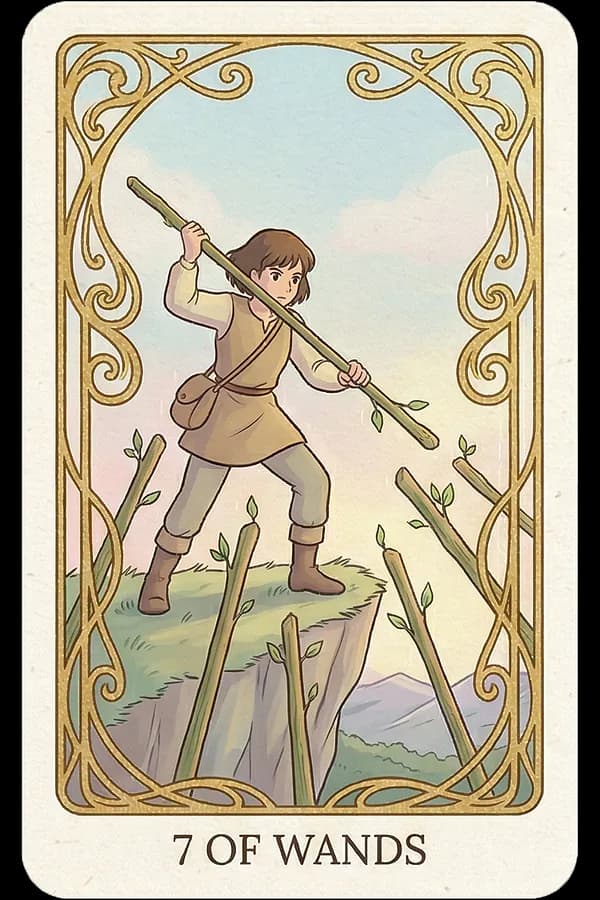 Seven of Wands tarot card