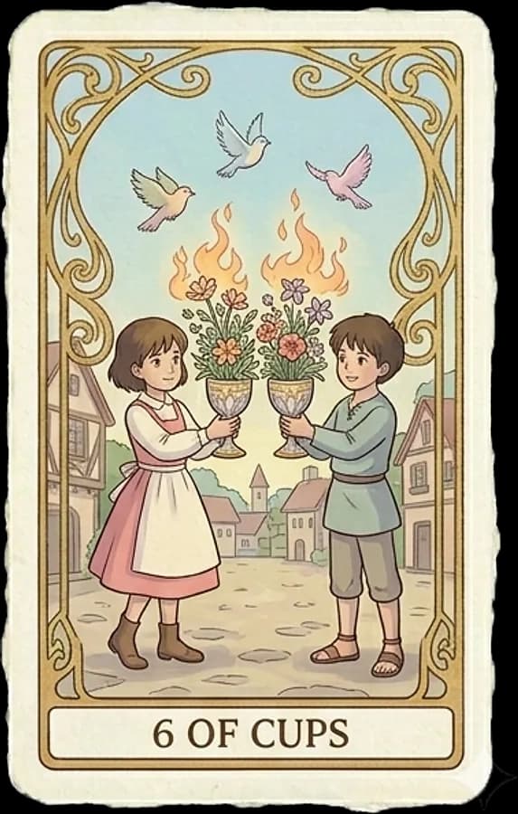 Six of Cups tarot card