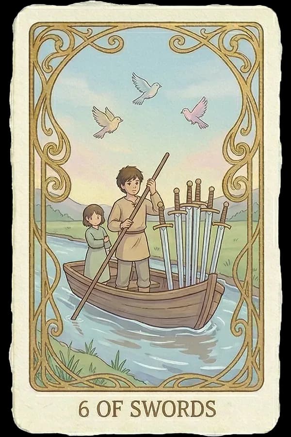 Six of Swords tarot card