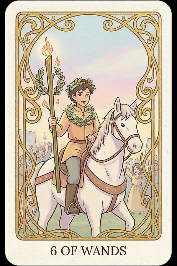 Six of Wands tarot card