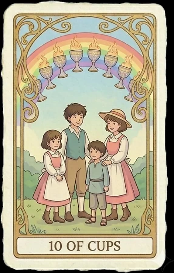Ten of Cups tarot card