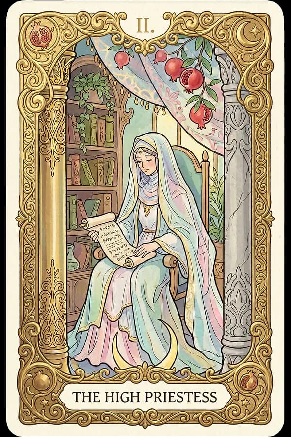 The High Priestess tarot card