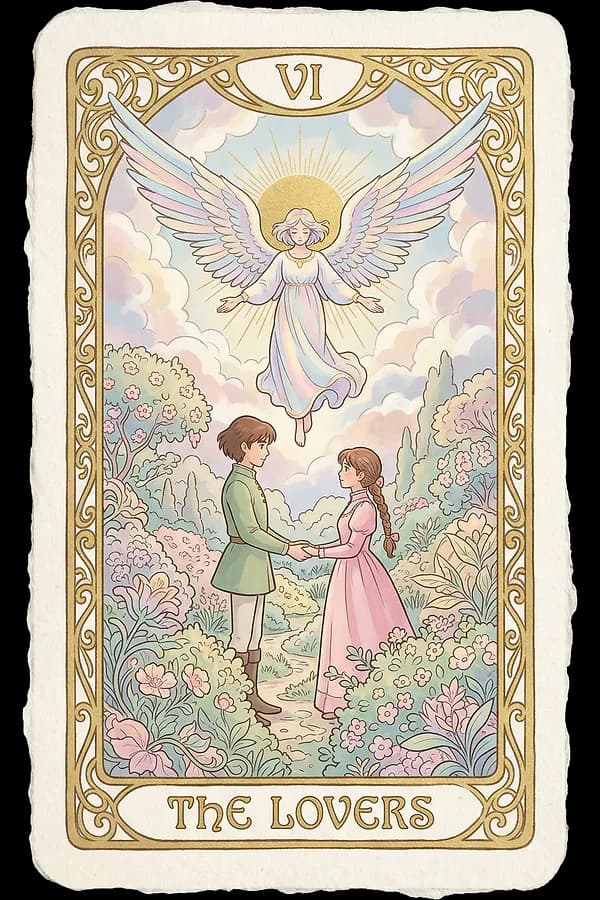 The Lovers tarot card