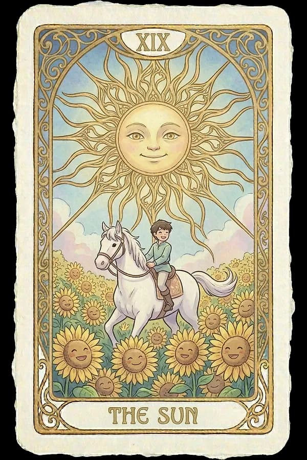 The Sun tarot card