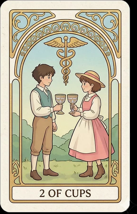 Two of Cups tarot card