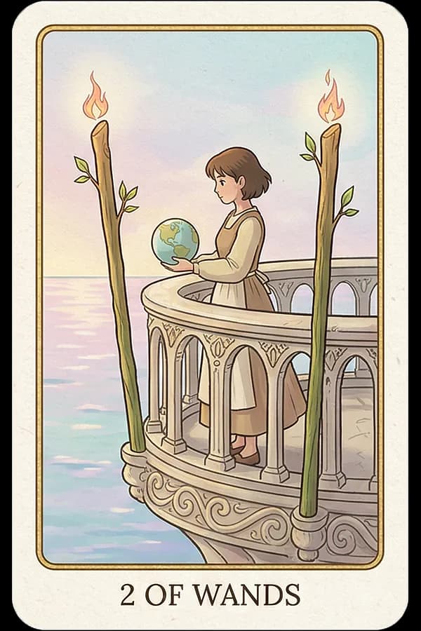 Two of Wands tarot card